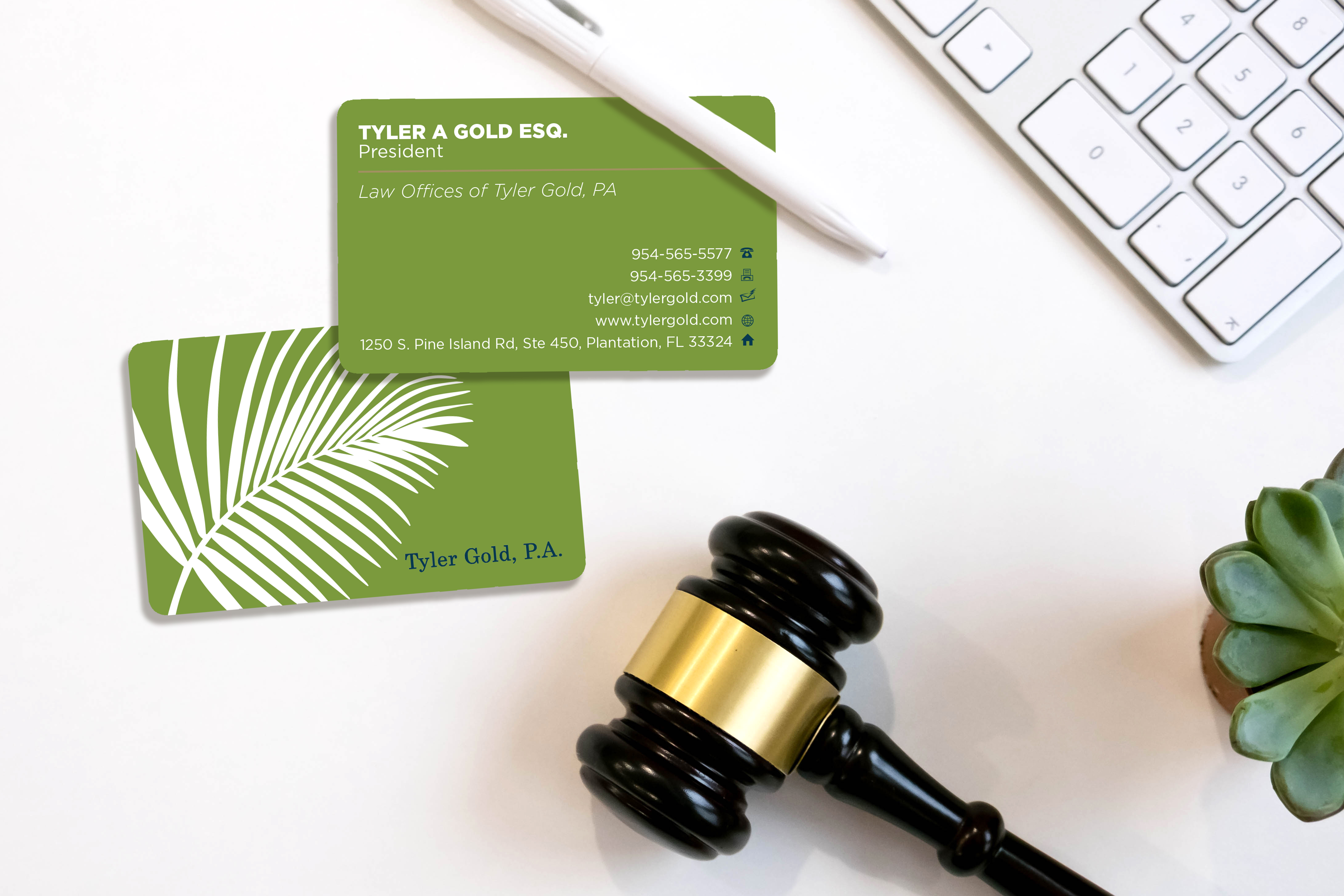 Law Offices of Tyler Gold, PA Business Cards