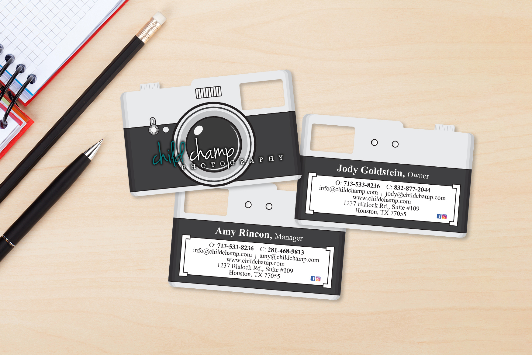 Child Camp Photography Business Cards