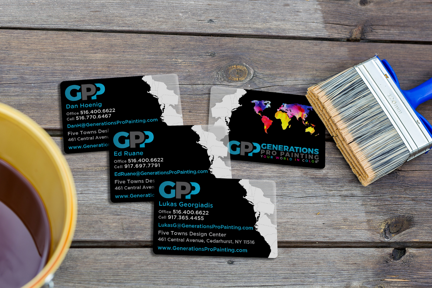 Generations Pro Painting Business Cards