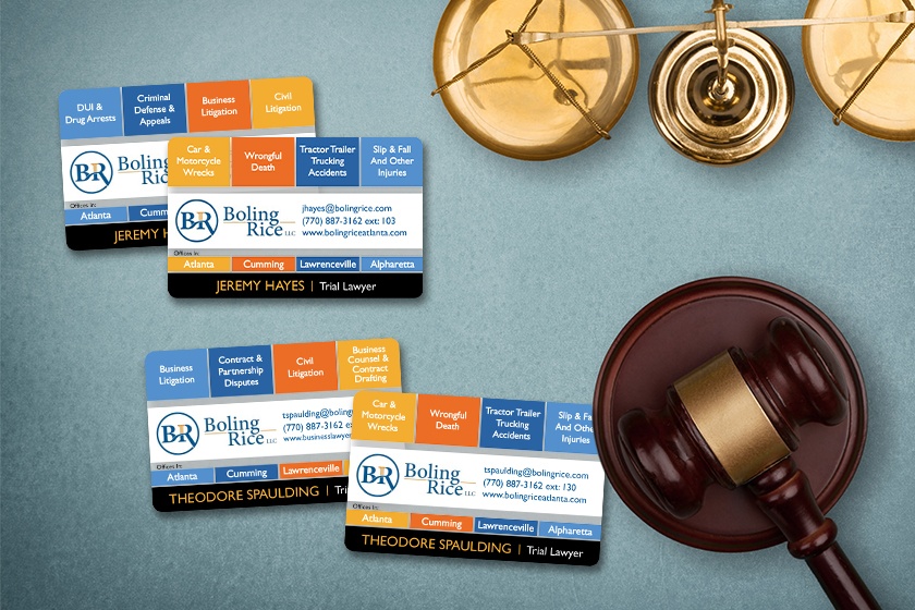 Boling Rice Clear Business Cards