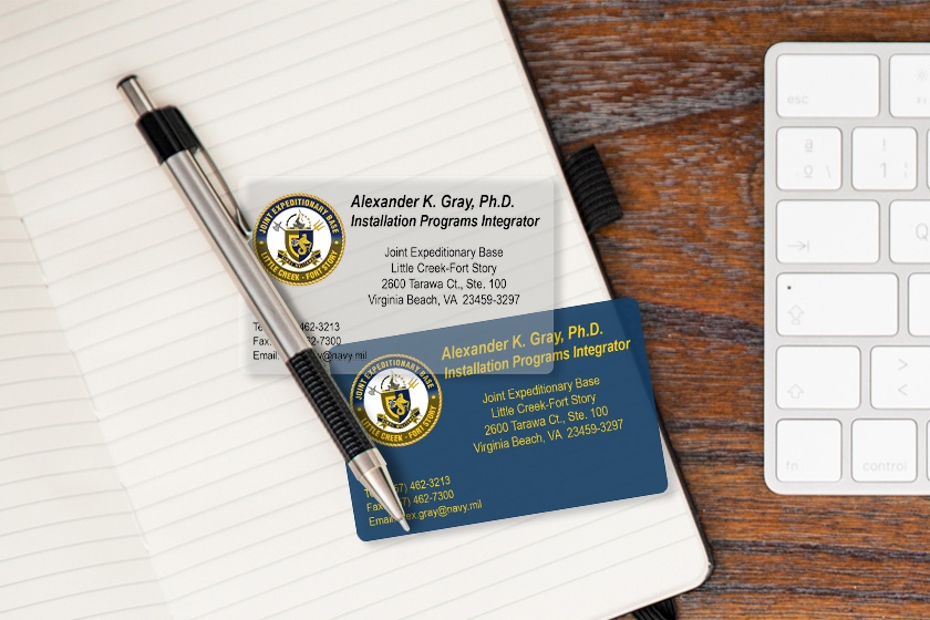Joint Expeditionary Base Clear Business Cards