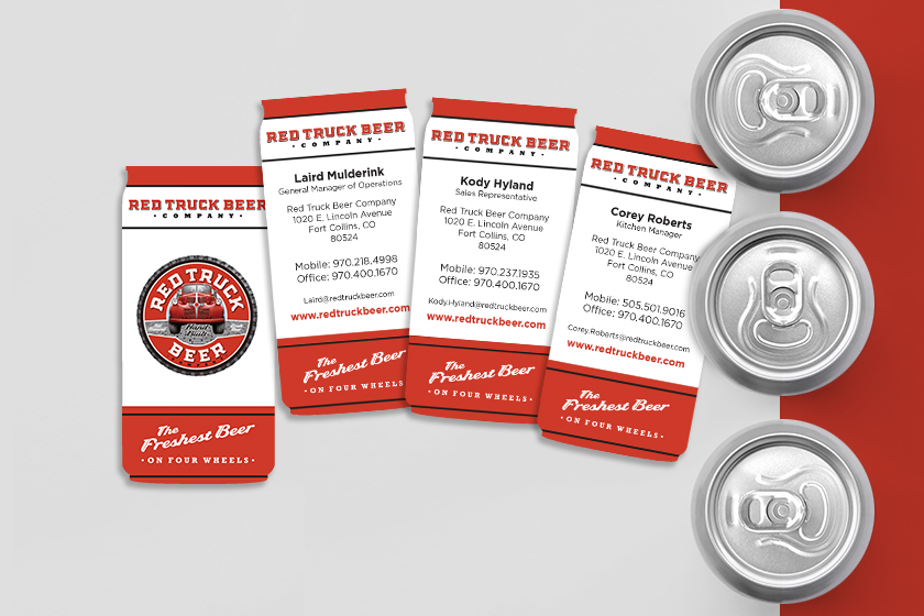Red Truck Beer Company Business Cards