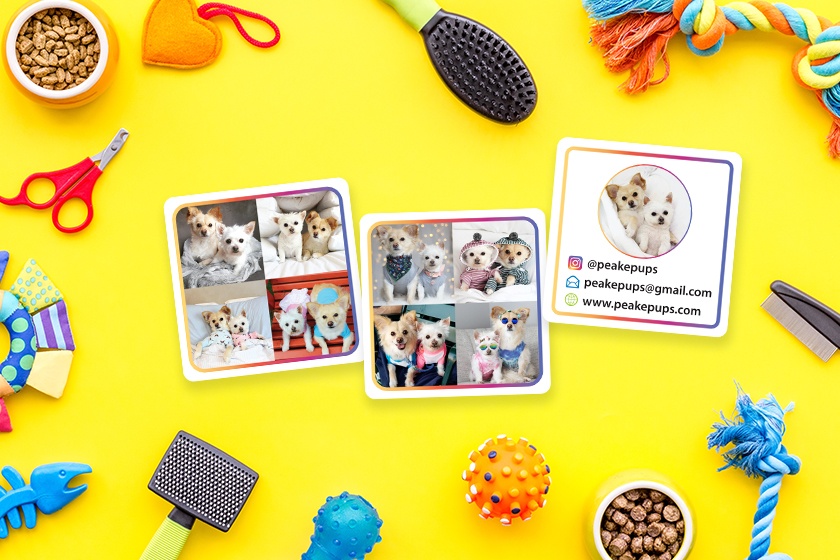 Peake Pups Retail Business Cards
