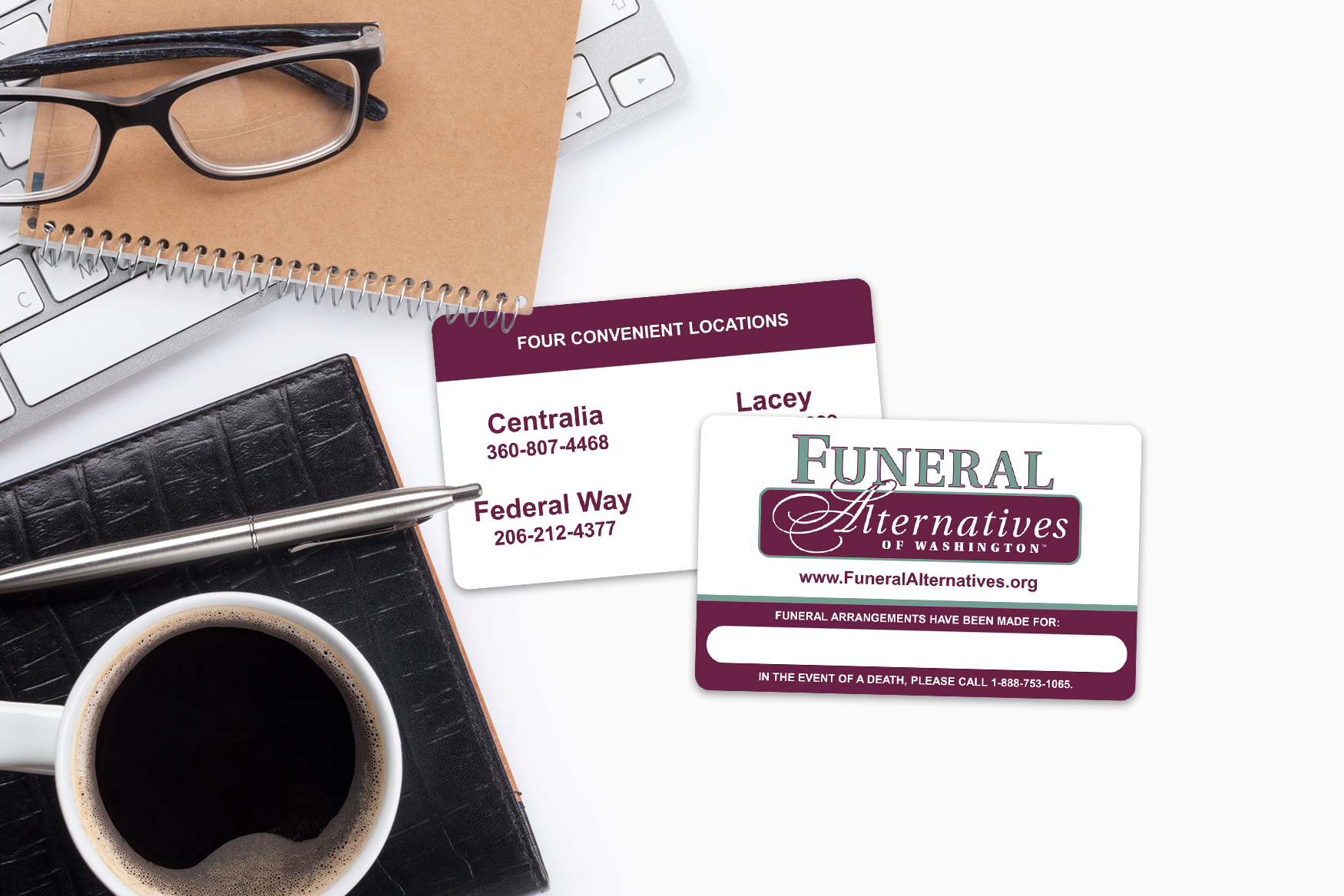 Funeral Alternatives of Washington Appointment Cards