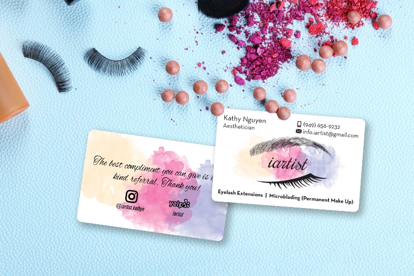 iartist Aesthetician Business Card
