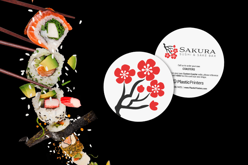 Sakura Sushi & Sake Bar Coasters