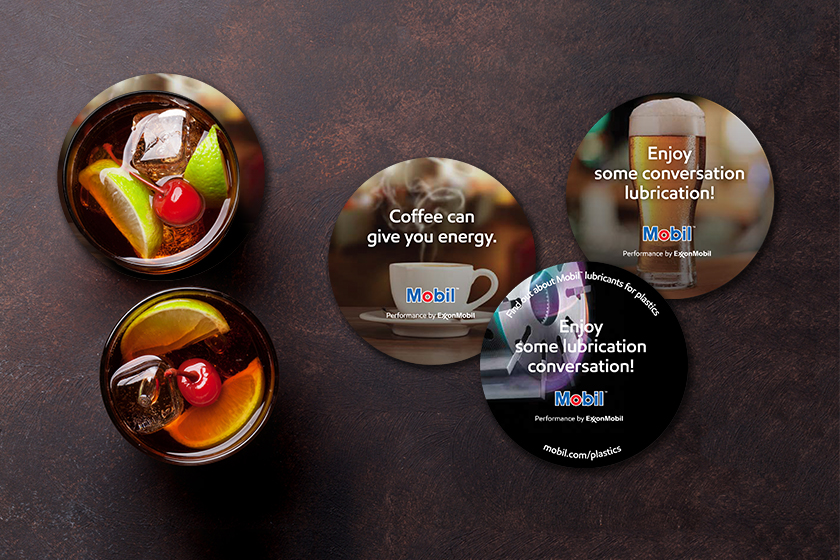 Mobil Drink Coasters