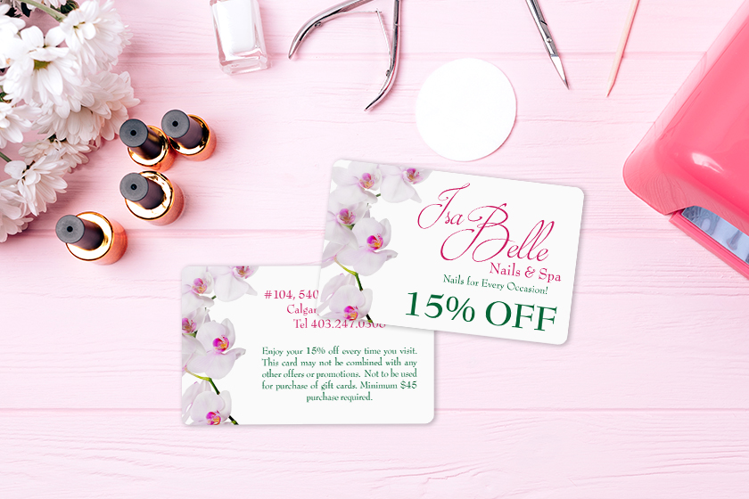 Isa Belle Nails & Spa Discount Cards
