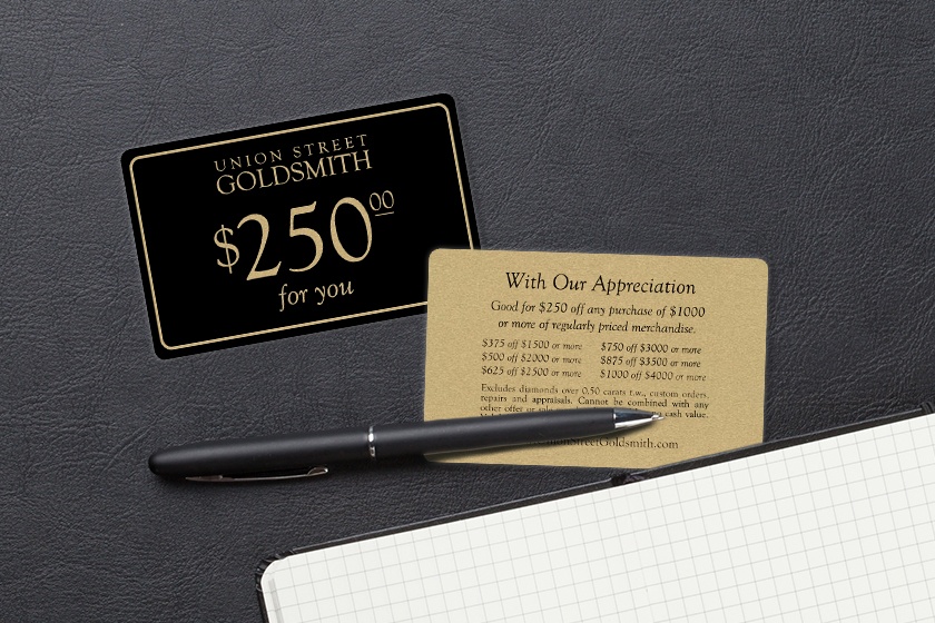 Union Street Goldsmith Discount Card