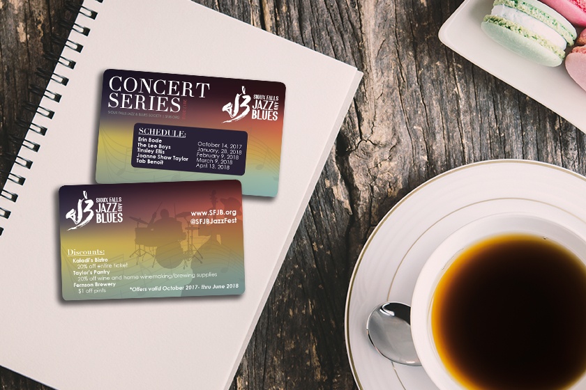 Sioux Falls Jazz & Blues Discount Card