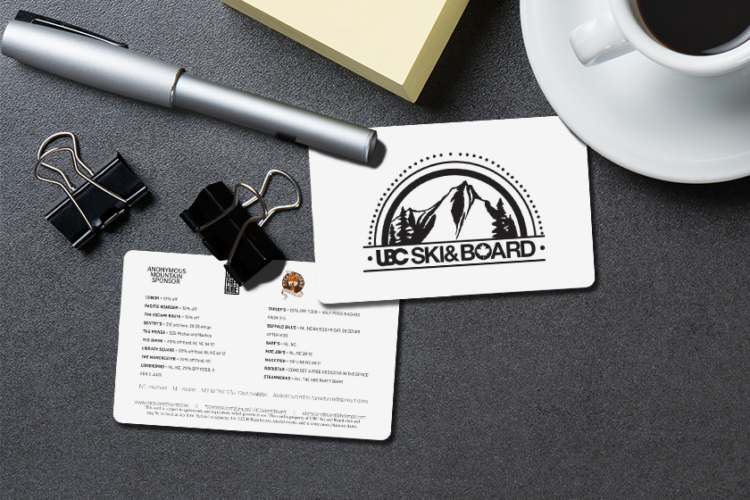 UBC Ski & Board Discount Cards
