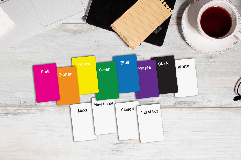 Custom Group Color Donor Cards