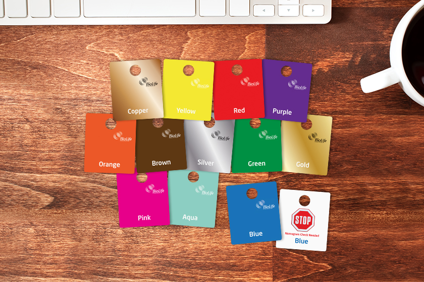 BioLife Plasma Nanogram Check Tags