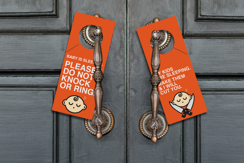Baby Is Sleeping Door Hangers