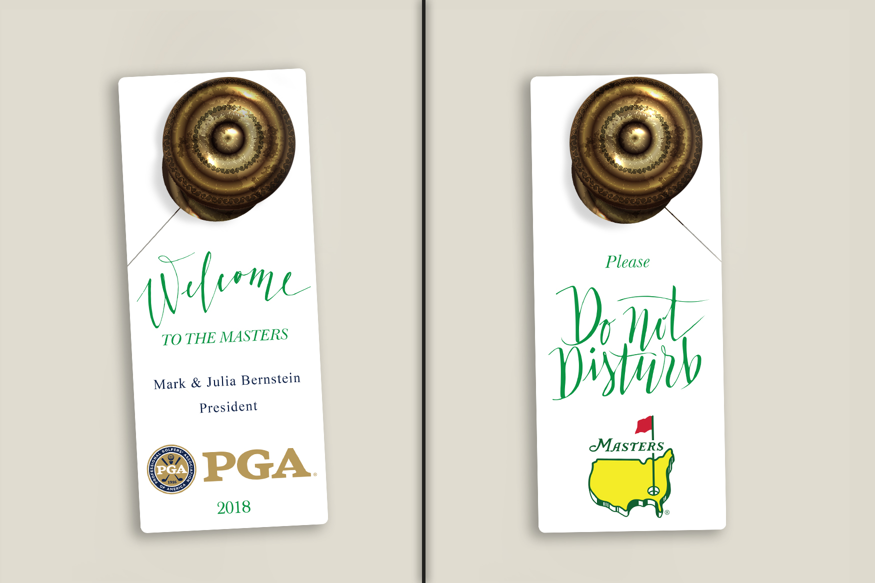 PGA Do Not Disturb Door Hangers