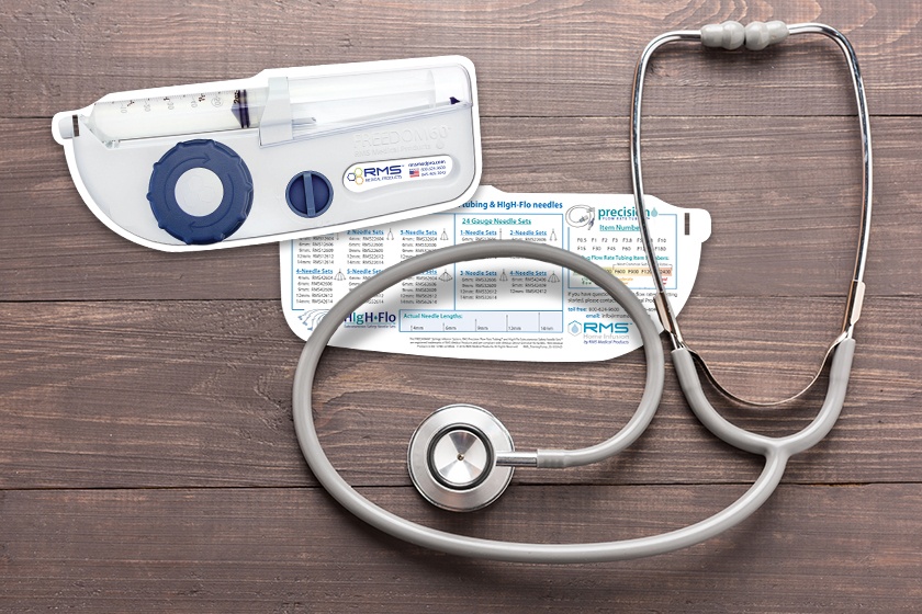 RMS Home Infusion Medical Products Syringe Card