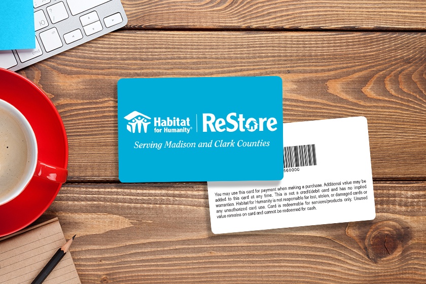 Habitat for Humanity ReStore Madison and Clark Counties Gift Cards