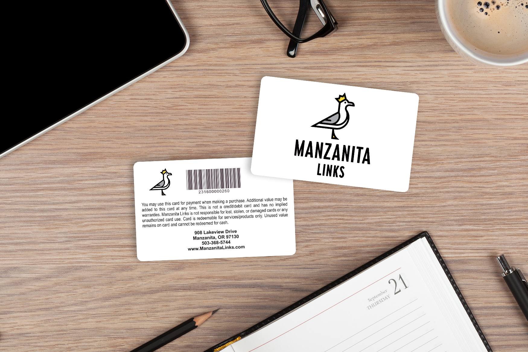 Manzanita Links Gift Cards