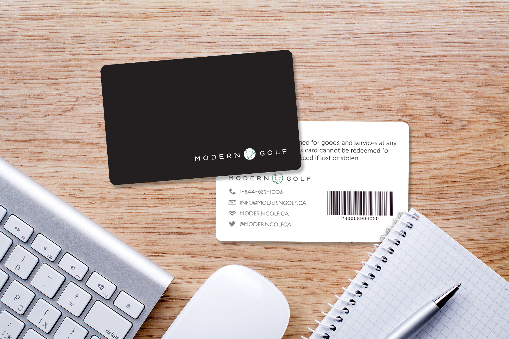 Modern Golf Gift Cards