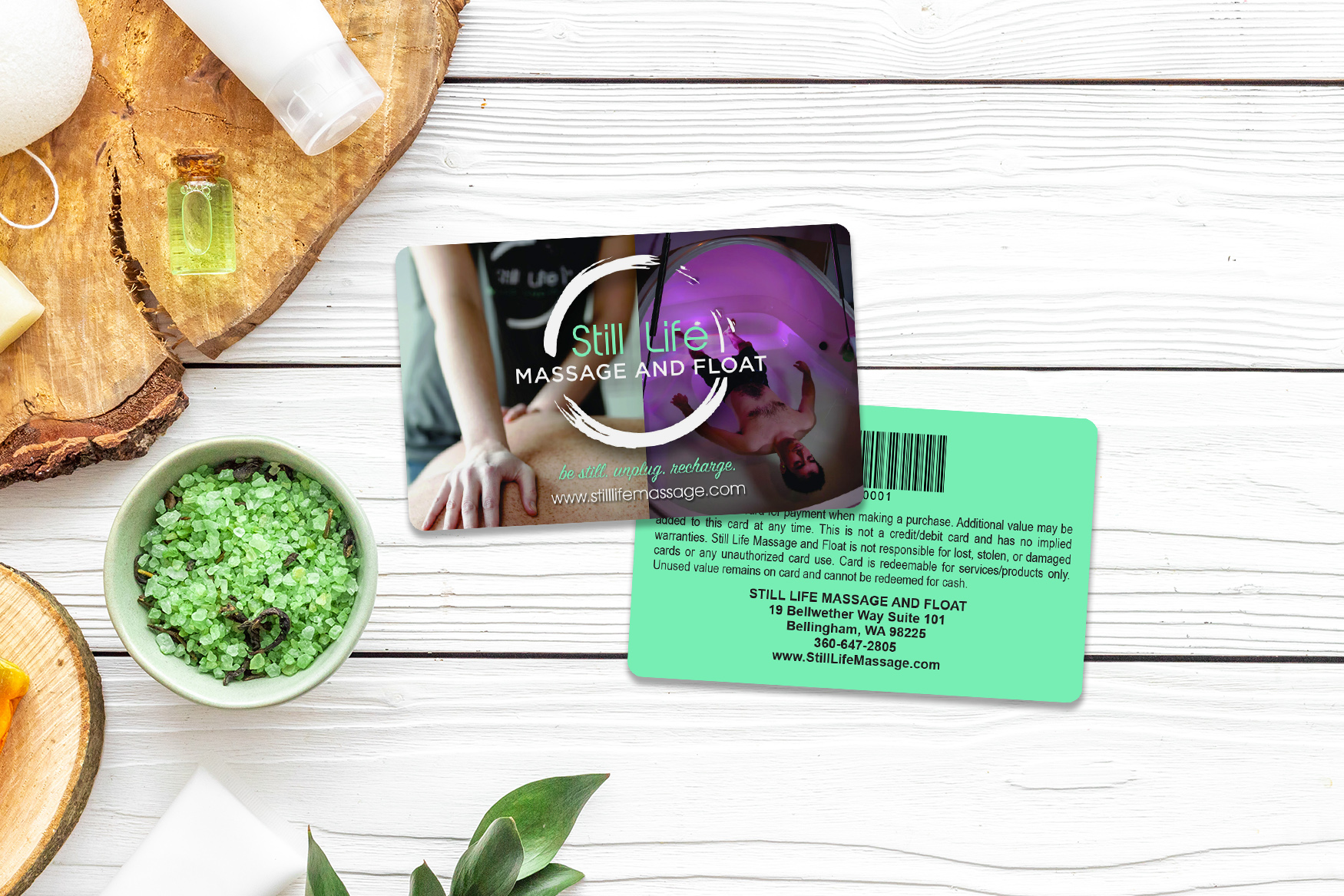 Still Life Massage and Float Gift Cards