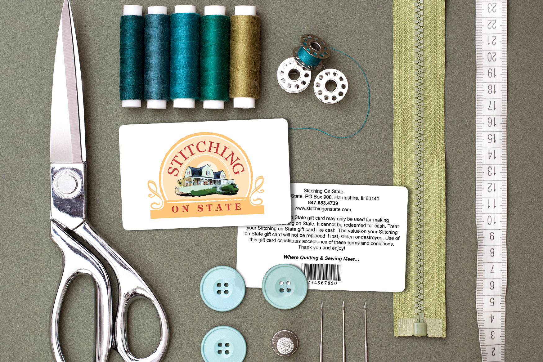 Stitching On State Retail Gift Cards