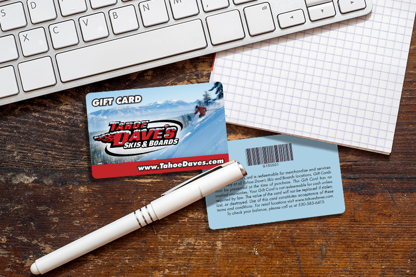 Tahoe Dave's Skis & Boards Gift Cards