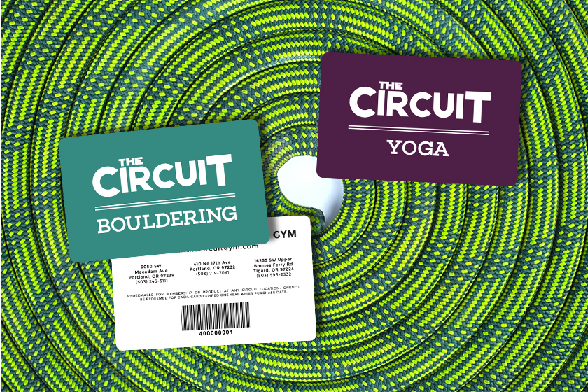 The Circuit Bouldering and Yoga Gift Cards