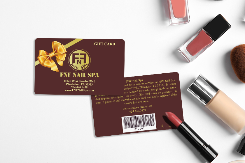 FNF Nail Spa Gift Cards