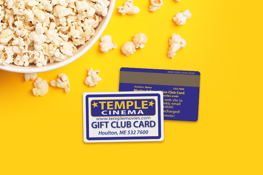 Temple Cinema Gift Club Cards