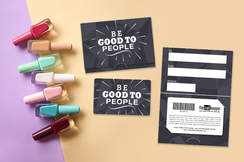 The Nail Keeper Gift Cards and Matching Gift Card Holders