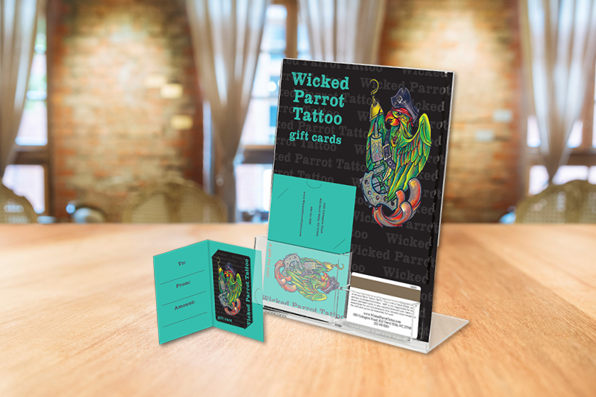 Wicked Parrot Tattoo Gift Cards