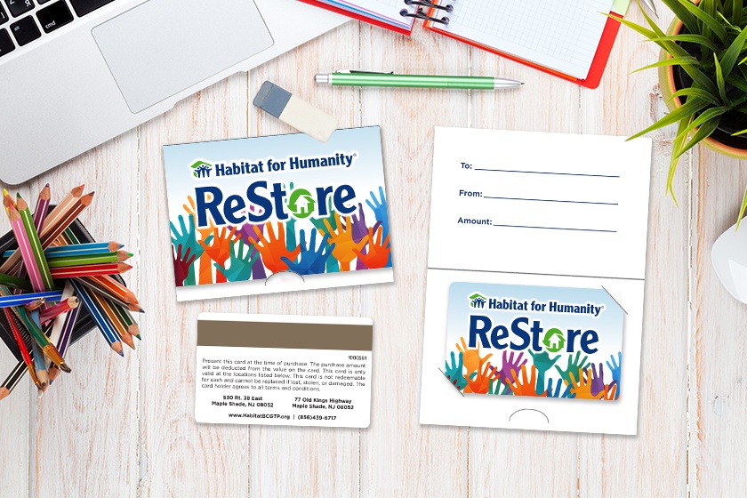 Habitat for Humanity ReStore of Burlington County and Greater Trento Gift Cards and Gift Card Holders