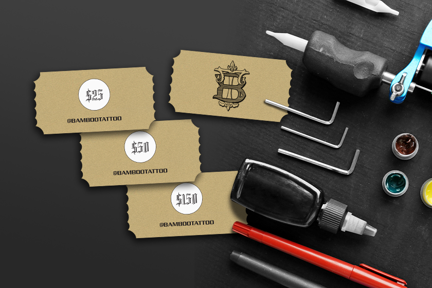 Bamboo Tattoo Gift Cards
