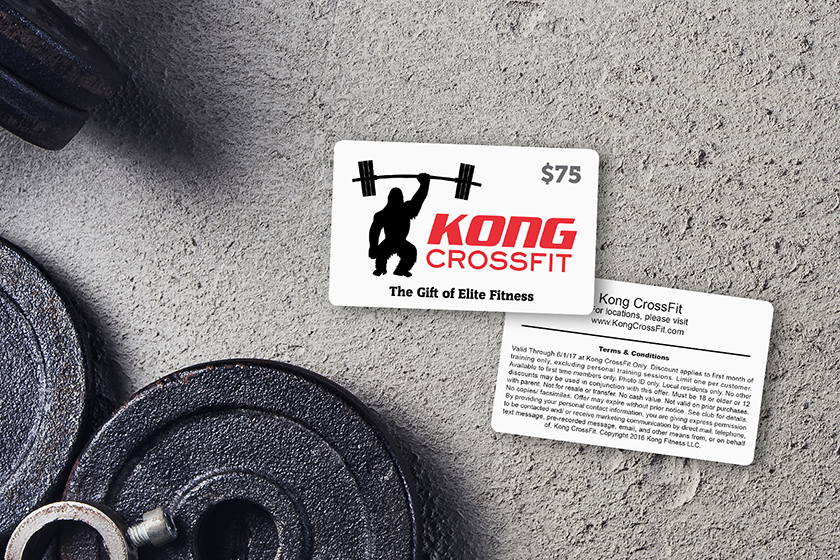 Kong CrossFit Gift Cards
