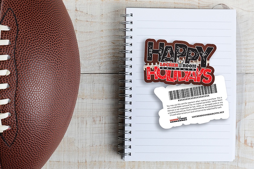 Locker Room Haircuts Happy Holidays Gift Cards