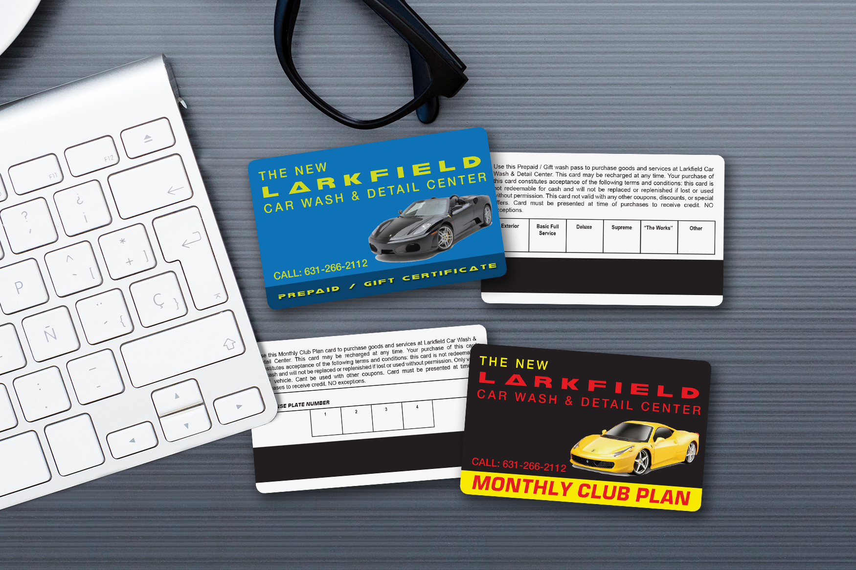 Larkfield Car Wash & Detail Center Gift Certificates and Membership Cards