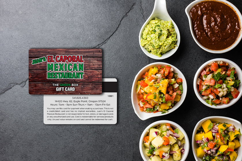 Juan's El Caporal Mexican Restaurant Gift Cards