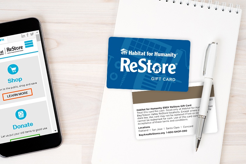 Habitat for Humanity EBSV ReStore Gift Cards