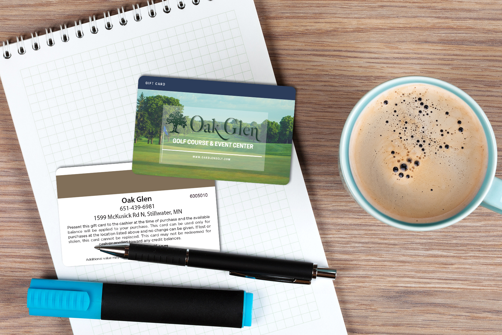 Oak Glen Golf Course Event Center Gift Cards