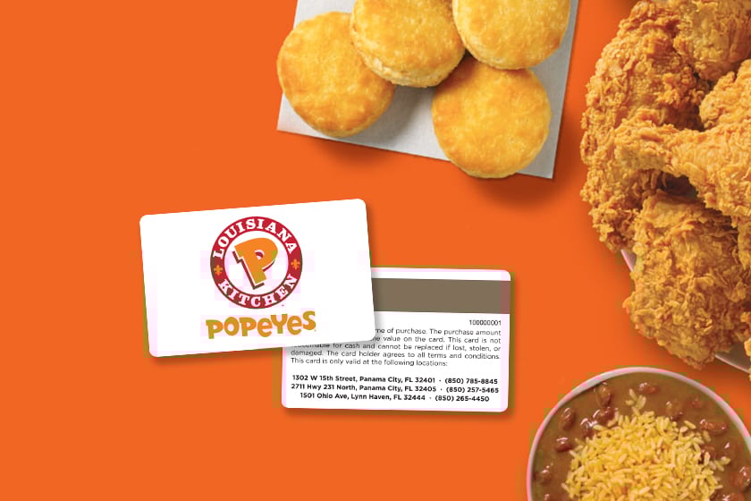 Popeyes Restaurant Gift Cards