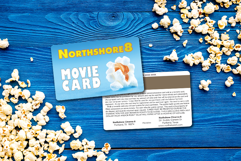 Northshore 8 Movie Cards