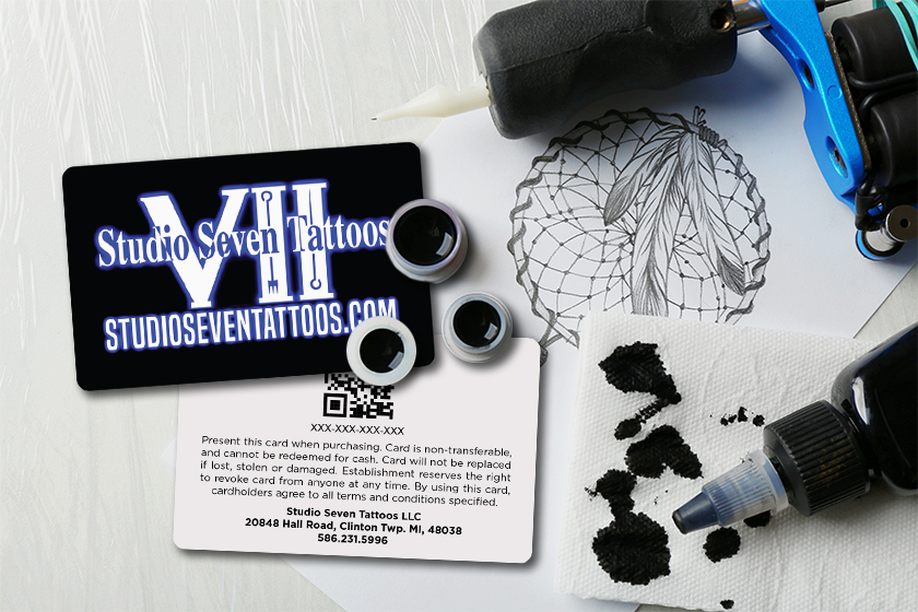 Studio Seven Tattoos Gift Cards