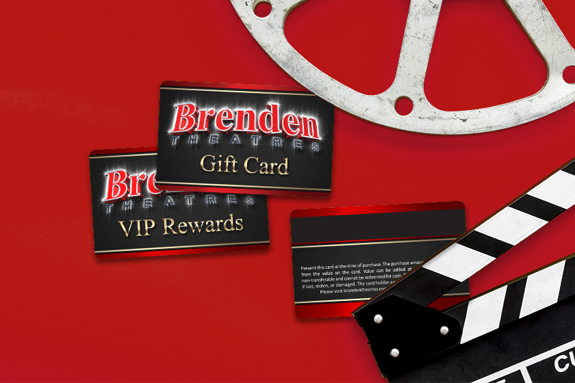 Brenden Theatres VIP Rewards Cards and Gift Cards