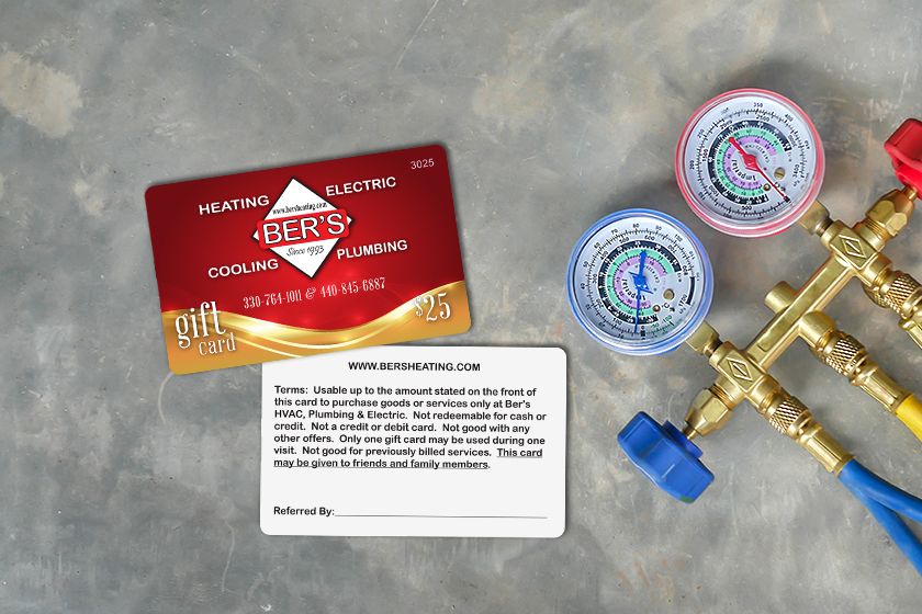 Ber's HVAC Gift Cards