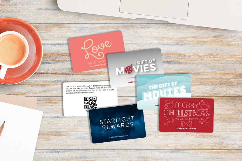 Starlight Cinemas Rewards Cards and Gift Cards