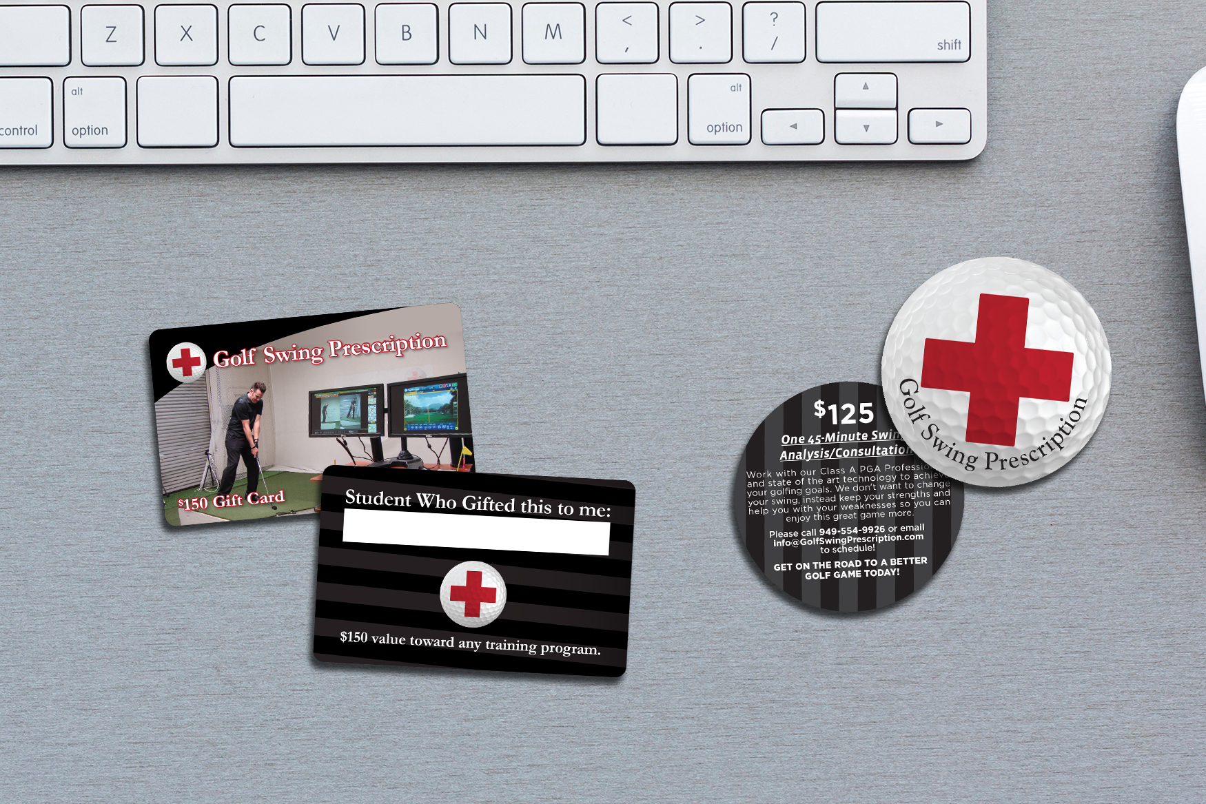 Golf Swing Prescription Face Value Gift Cards