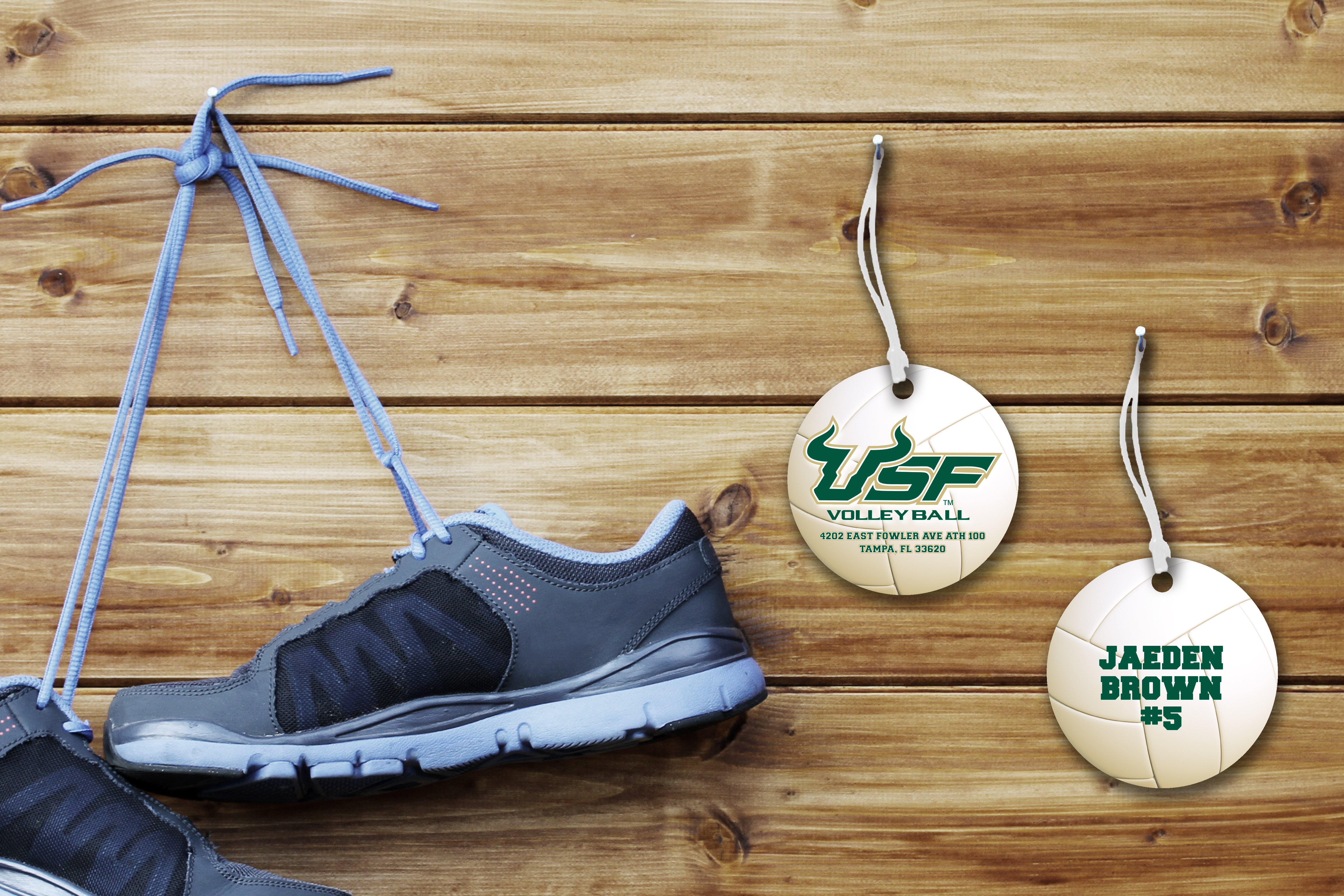 University of South Florida Volleyball Bag Tags