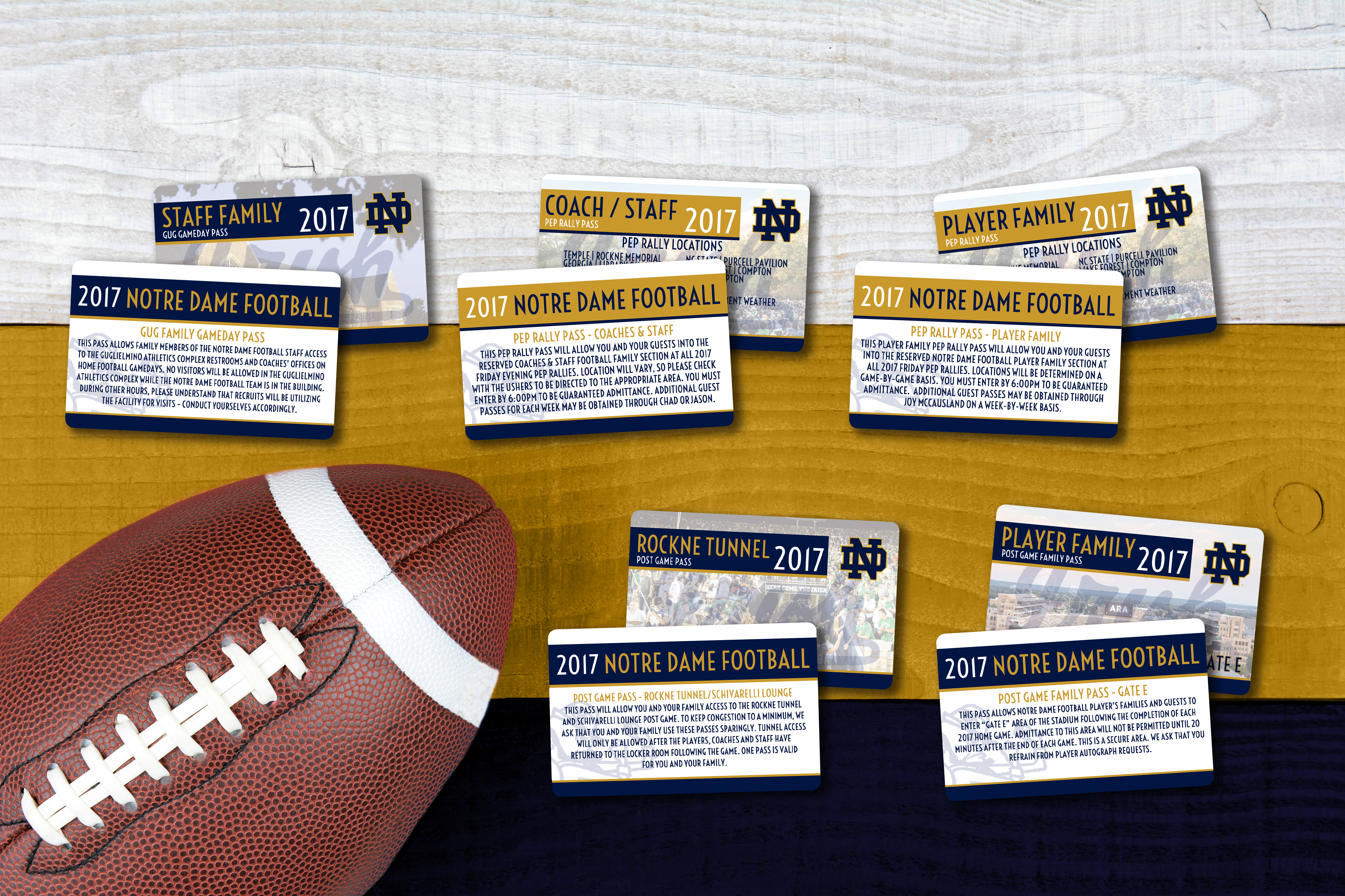 University of Notre Dame Football Game Day Passes