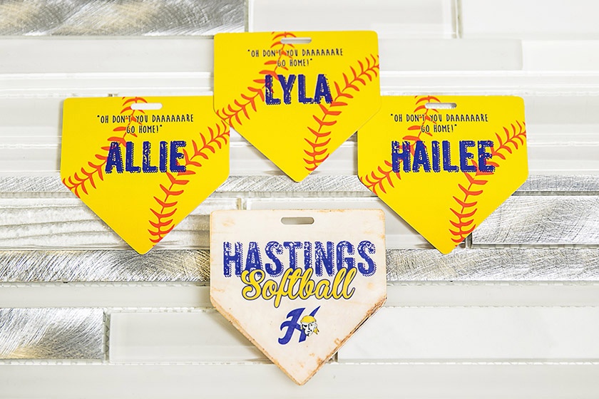 Hastings Softball Team Personalized Bag Tags