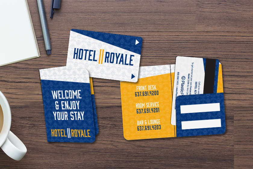 Hotel Royale Door Key Cards and Card Holders